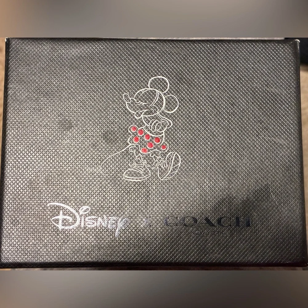COACH DISNEY Supple Leather Minnie Mouse Bag Purse Charm Keychain NEW NIB NWT - Picture 12 of 14